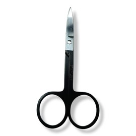 Tijeras de vello facial curvo y redondeado para hombres y mujer, tijeras para cortar el pelo de la nariz, Barba, Bigote, cutícula, punta afilada, curva y redonda, recorte de precisión. (19407-1)