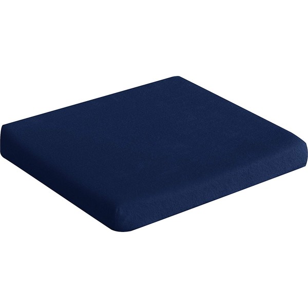 ottostyle.jp Low Rise/High Resilience Combination Cushion, Width 15.7 x Depth 15.7 x Height 2.0 inches (40 x 40 x 5 cm), Square Type [Body Pressure Dispersion Effect/Gentle Sitting] (Midnight Blue)