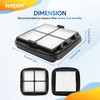 KEEPOW Filtro de repuesto de varios niveles compatible con Bissell
