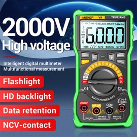 ANENG V9 Digital Multimeter 6000 Counts 2000V Voltage Test Capacimeter Voltmeter AC/DC Ammeter Electrical Tester Tools
