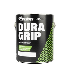 Dura Grip Anti-Slip Paint for Concrete, Wood, Tile and Metal – Non-Skid Coating for Floor, Decking and Ramps – Quart (White)