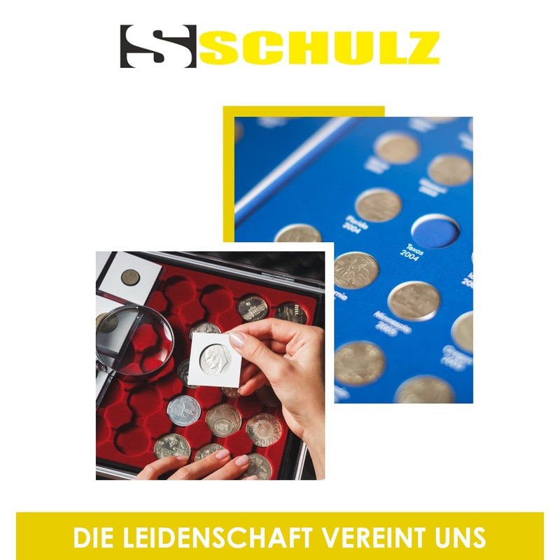 SCHULZ Universal Scrapbook Capacity 221 Coins (Black)