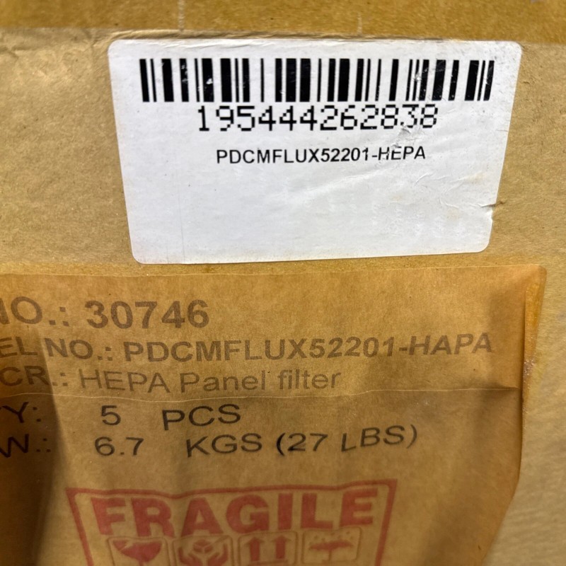 Laguna M|FLUX:5 HEPA PANEL FILTER Pleated High-Efficienc