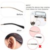 KECHIO Silicone Anti-Slip Eyeglass End Tips Ear Sock Pieces Tube