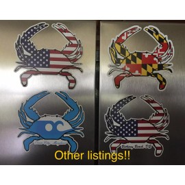 Maryland Flag Crab Shaped Sticker!!!