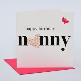 Claire Giles Hearts and Stars Happy Birthday Nanny Card