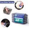 6 Pack Multi-Purpose Sponges Kitchen, Dual-Sided Microfiber Dish Sponges 3