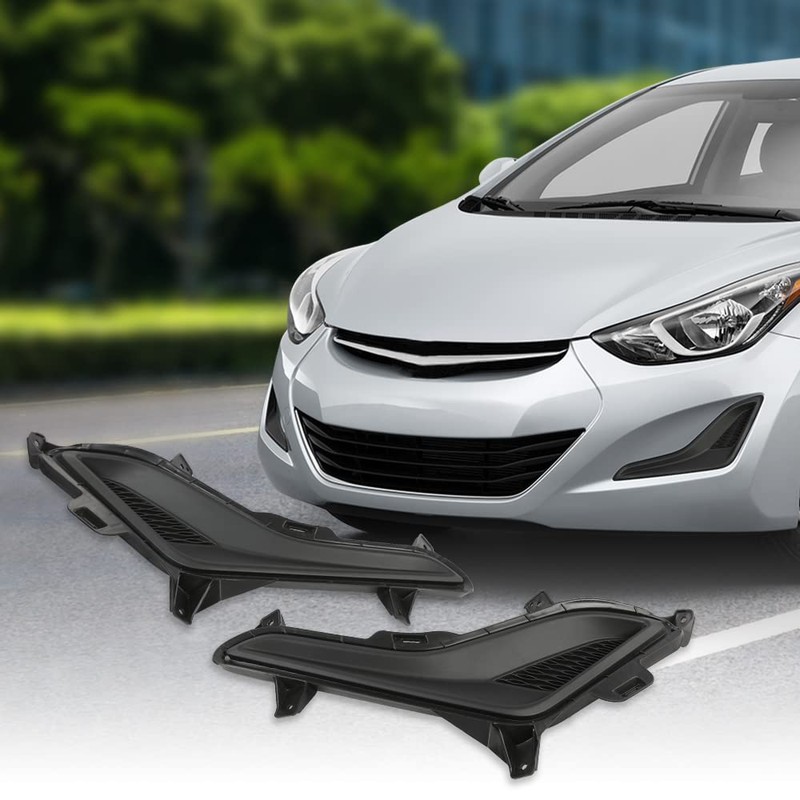 G-PLUS Front Fog Light Cover Compatible with 2016 Elantra Value