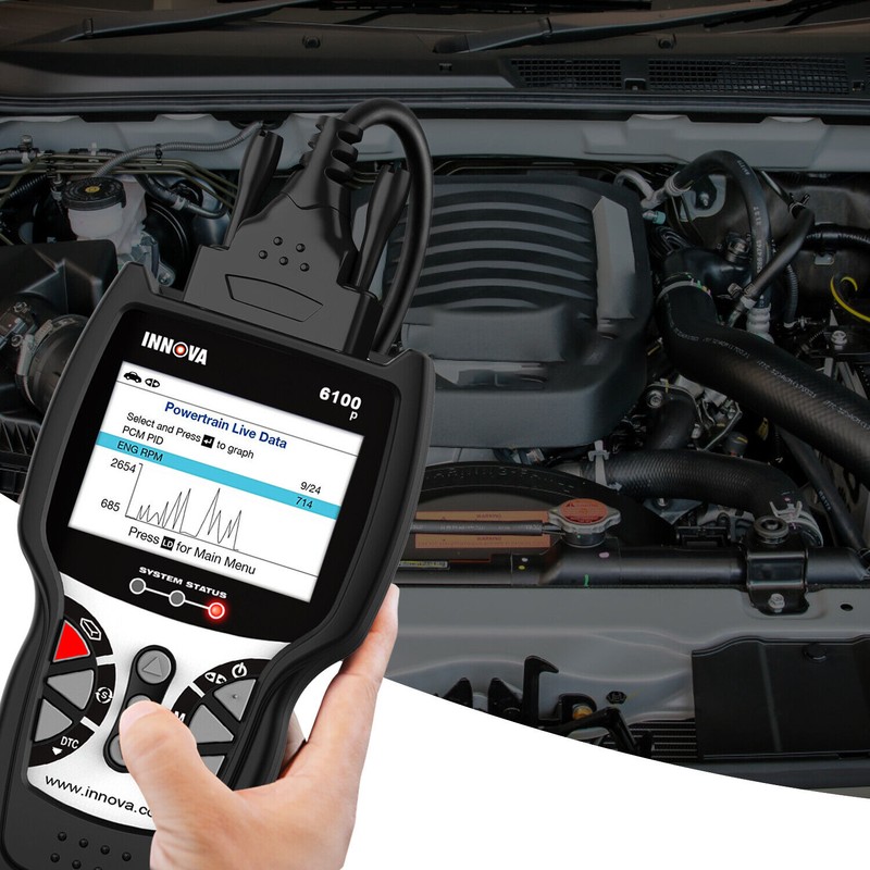 INNOVA 6100P ABS SRS Scanner OBD2 Code Reader Automotive Engine