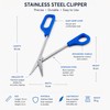 Long Handle Toenail Clippers for Thick Nails – Stainless Steel