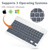 Ultra-Slim Bluetooth Rechargeable Keyboard for ‎Sony ‎XR83A90J and All Bluetooth