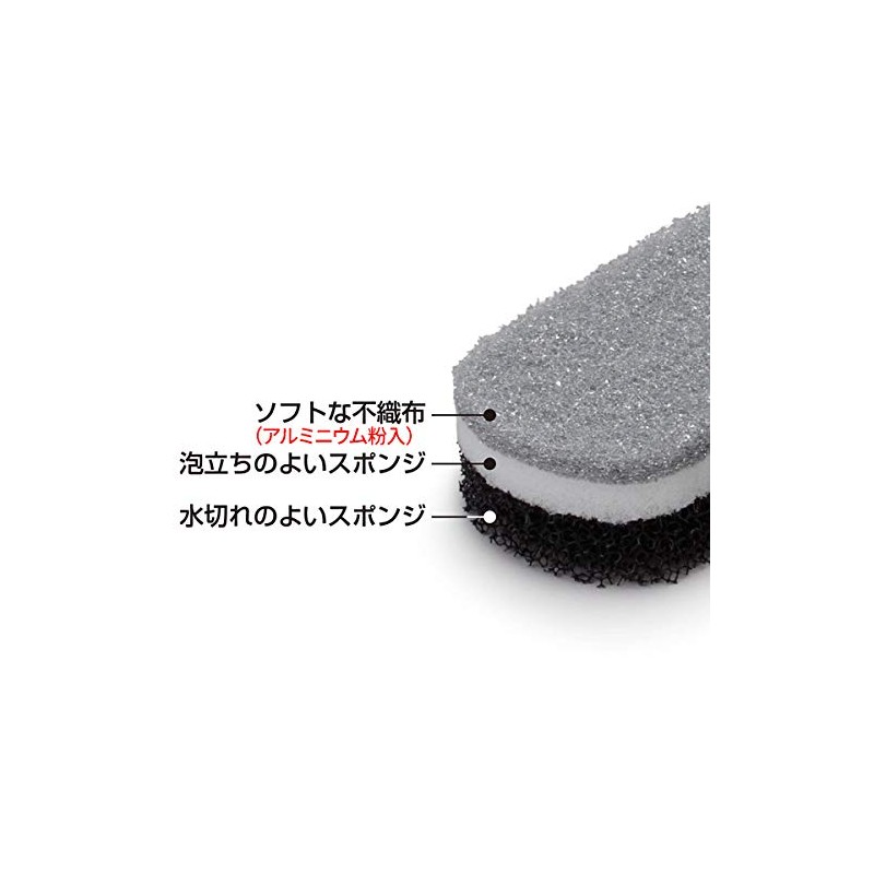 OHE Kitchen Sponges Smart Home 2 Triple Sponge (Black) |