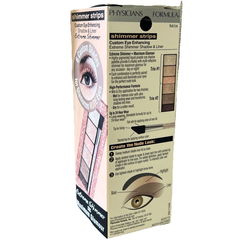 Physicians Formula Shimmer Strips Extreme Shimmer Shadow & Liner, 6407