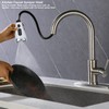 HERCHR Kitchen Faucet Head Replacement, Kitchen Sink Faucet with Sprayer,
