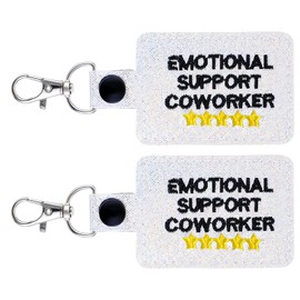 Mabor Coworker Gift, Retirement Gifts for Coworkers Women Emotional Support Coworker Keychain, Funny Retirement Gifts for Bestie Female(2 PCS)
