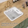 TUKTUK Undermount White Bar Sink 18 X18 Fireclay Kitchen Sink