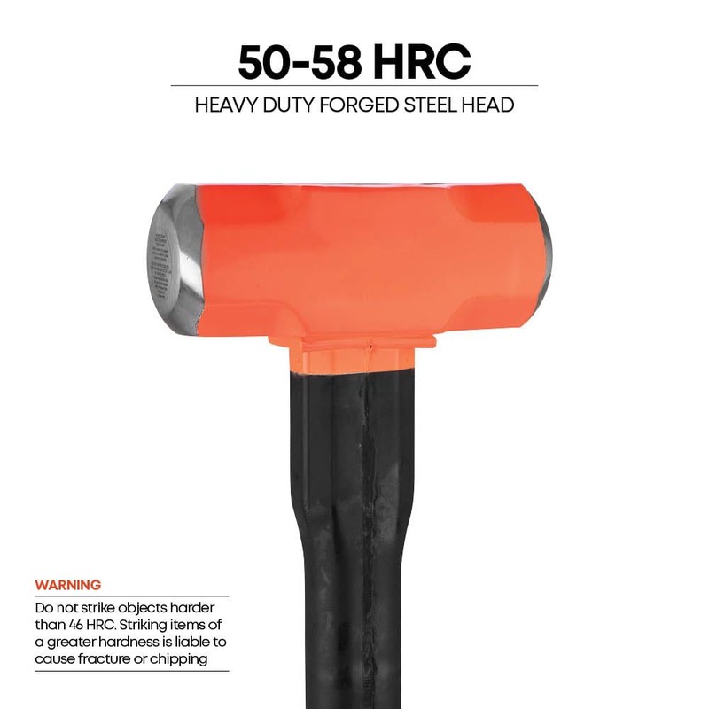 Groz 34523 16" Indestructible Sledge Hammer, 8 lb