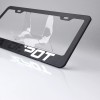 KA Laser Engraved Lotus Logo Mirror Matte Black License Plate