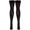 Truform Compression 20-30 mmHg Thigh High Open Toe Stockings Black,