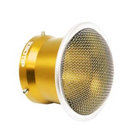 ZSDTRP Carburetor Air Filter Clean Velocity Stack 50mm Short CNC Aluminium Alloy With SUS304 Mesh For PWK 21-30mm PE28-30mm Carb Moped Pit Dirt Bike ATV Scooter (Gold, 50mm Short)