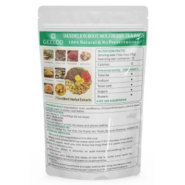 Premium Dandelion Root Wolfberry Tea Bags - Kidneys & Liver Health Tea, Seven Vietnamese Herbal Ingredients Natural Blend Tea bags (13gr x12bags)
