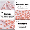 Dokeno Pack of 2 Rose Gold Polka Dot Tablecloths, Waterproof