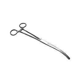 HERGOM - Pinza Doble Bozeman Curva 25cm Acero Inoxidable Hergom