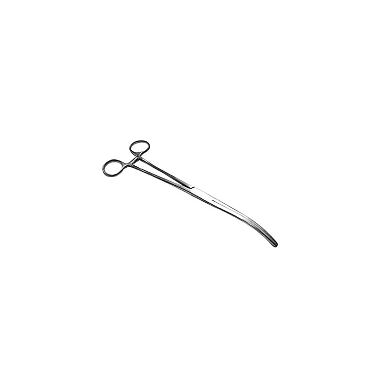 HERGOM - Pinza Doble Bozeman Curva 25cm Acero Inoxidable Hergom