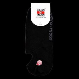 Sox & Lox Buy Sox & Lox Ladies Casual Thin Hidden Low Cut (3D Non-Slip Heel) Socks Black (Size 3 - 9) Online | Chempro Chemists