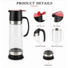 No-Drip Glass Honey Dispenser with Trigger Handle – Syrup Pourer