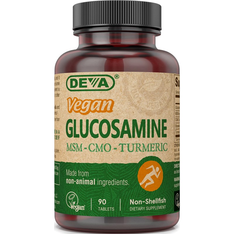 Deva | Vegan Glucosamina MSM CMO | 90 Tabletas |