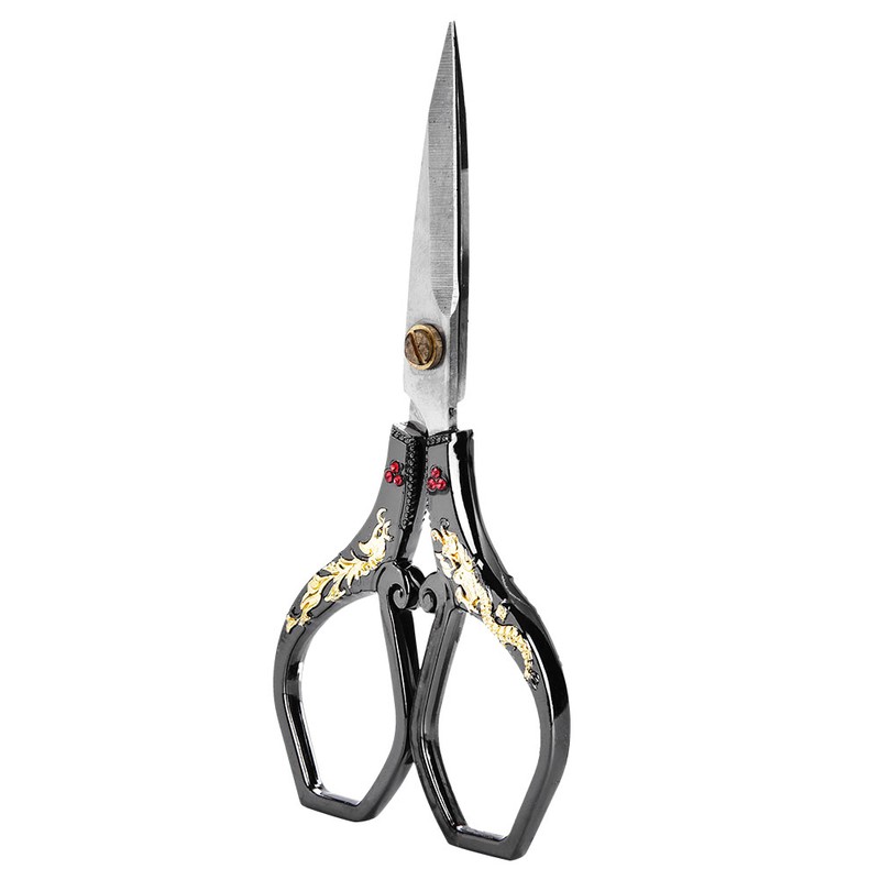 Vintage Stainless Steel Sewing Scissors Classical Cutting Embroidery Crafts Tool