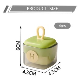 4PCS Mini Lint Roller, Reusable Travel Lint Roller for Clothes, Pet Hair Remover, 2 Yellow and 2 Green, Compact for Travel, Portable for Clothes Home and Office Use for Dust Clothes Pet Hair﻿