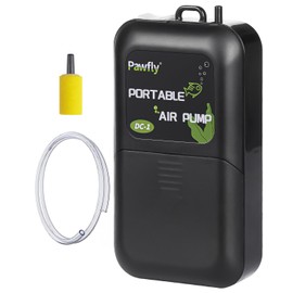Pawfly Outdoor Live Bait Aerator 40 GPH Battery Air Pump for 5 to 30 Gallon Portable Quiet Oxygen Pump for Outdoor Fishing Power Outage and Fish Transportation (Accessories Inside The Pump)