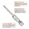 HARFINGTON T8 Security Torx Bit 1/4" Hex Shank 2" Long
