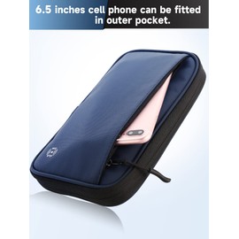 Travel Wallet Passport Holder with RFID Blocking Unisex Family Passport Holder, Portable and Foldable Unisex Travel Essentials, Used for Flight Tickets Credit Card, Money, ID, Gifts for Men and Women