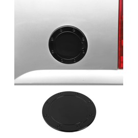 DSWSQ Black Fuel Filler Gas Door Cover Compatible with 1999-2006 Chevy Silverado Suburban Tahoe GMC Sierra Yukon Avalanche(C)
