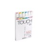 ShinHan Touch Twin Brush Marker Set 6 Pastel
