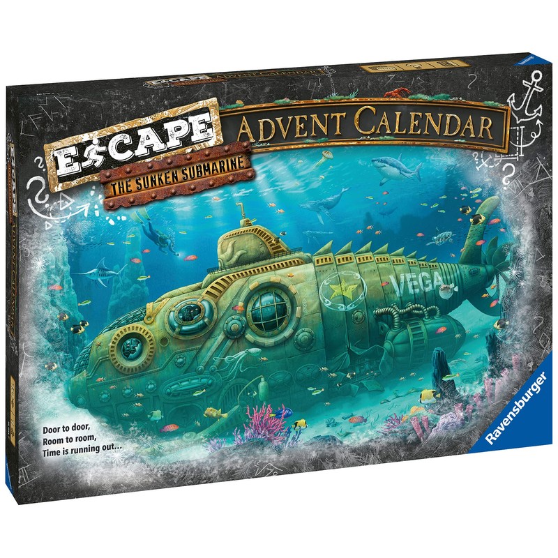 Ravensburger 20010 ESCAPE: Submarine Advent Calendar for Kids