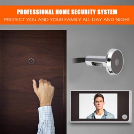 Electronic Peephole Viewer Door Viewer Door Viewer with LCD Screen Door Viewer Doorbell with Surveillance Camera Motion Detection