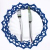 SUNONE11HKA 12 Inch Lace Crochet Doilies Table Placemat Washable Kitchen