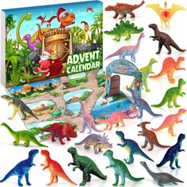 iZoeL Dinosaur Advent Calendar 2024 Boys Advent Calendar 2024 Kids Boys, 24 Toy Advent CalendarJurassic Dinosaurs Christmas, Kids Advent Calendar for Son Grandson Brother Nephew Age 3 4 5 6 7