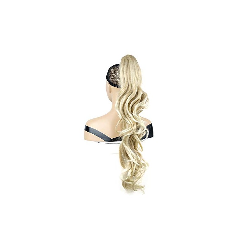onemily Long Wavy Curly Styled Clip In Claw Ponytail Hair