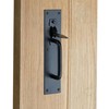 Infinity Decor Heavy Duty Black/Zinc Iron Suffolk Thumb Gate Latch