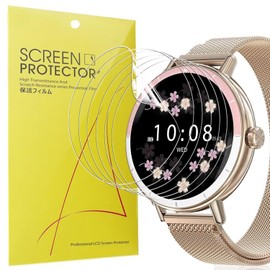 Blueshaweu Schutzfolie Kompatibel für CATGIFF Smartwatch Damen 1.27" DR05, HD klar Flexible TPU Displayschutzfolie [6 Stück] Kompatibel mit CATGIFF DR05 Smartwatch (Transparenz)