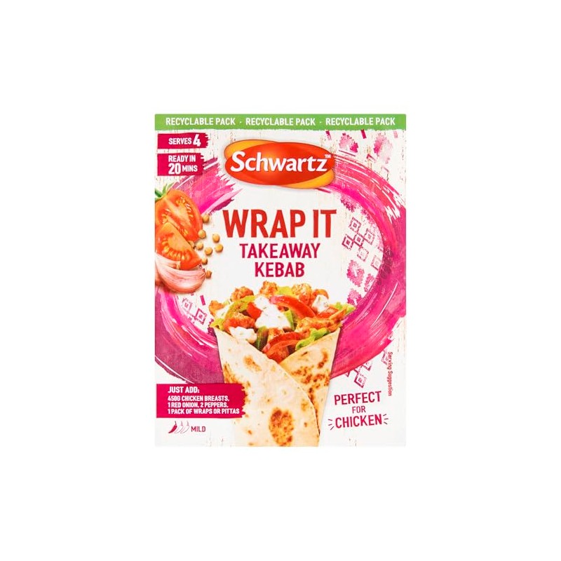Schwartz Wrap It Takeaway Kebab, 30g