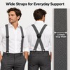 Men's Work Suspenders – 1.5-Inch Adjustable Elastic X-Back Straps with
