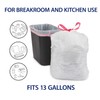 Staples Perk Kitchen Trash Bags, 13 Gallon Garbage Can Liners,