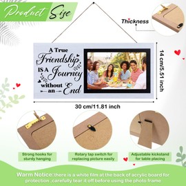 Jetec Best Friends Picture Frame 4 x 6 Inch Women Friendship Frame Birthday Graduation Gift for Friends Sisters Girls Women(Heart)