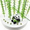 Attuslla Model Miniature Bamboo Trees, Green Plastic Bamboo Trees for